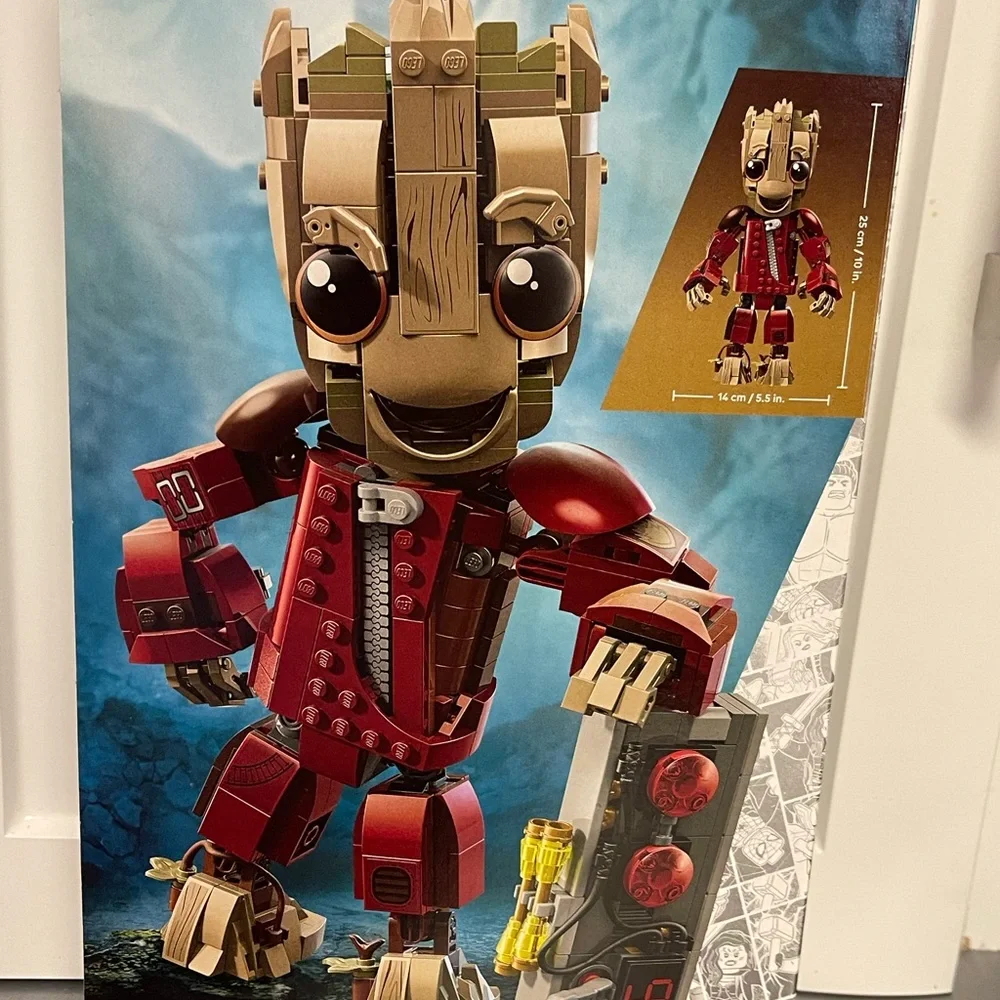 LEGO Marvel Ravager Groot Building Set - Red/Brown 76341 604Pcs 10+ NIB Sealed